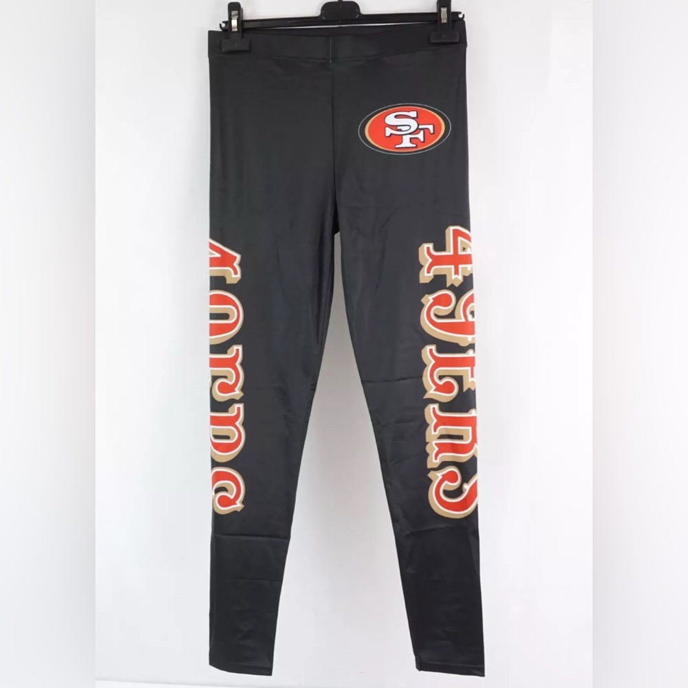 NEW San Francisco 49ers NFL Full-Length Yoga Pant Leggings Women’s S M L XL 2XL